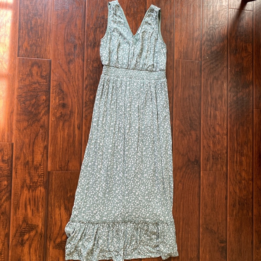 Sage green maxi dress